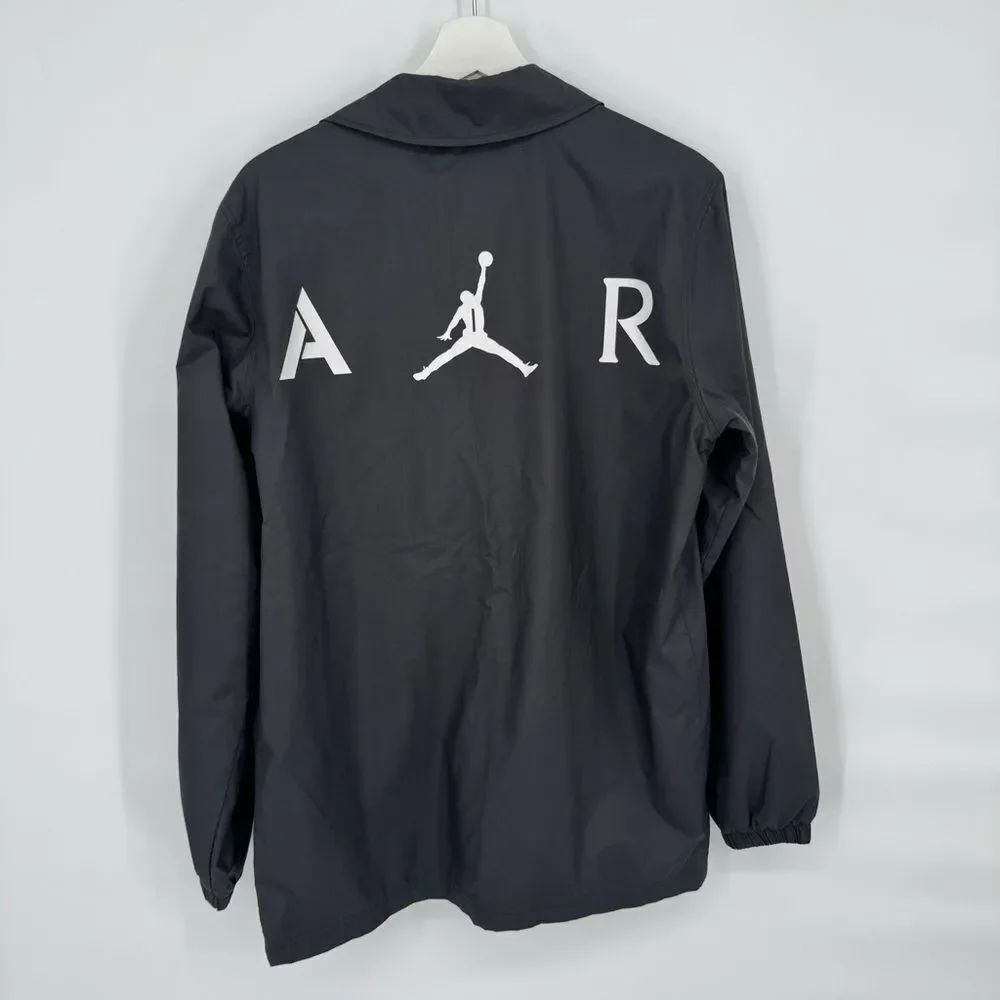 Men's Air Jordan Jumpman Coaches Track‎ Jacket Wind Breaker AJ6795-010 Sz Small